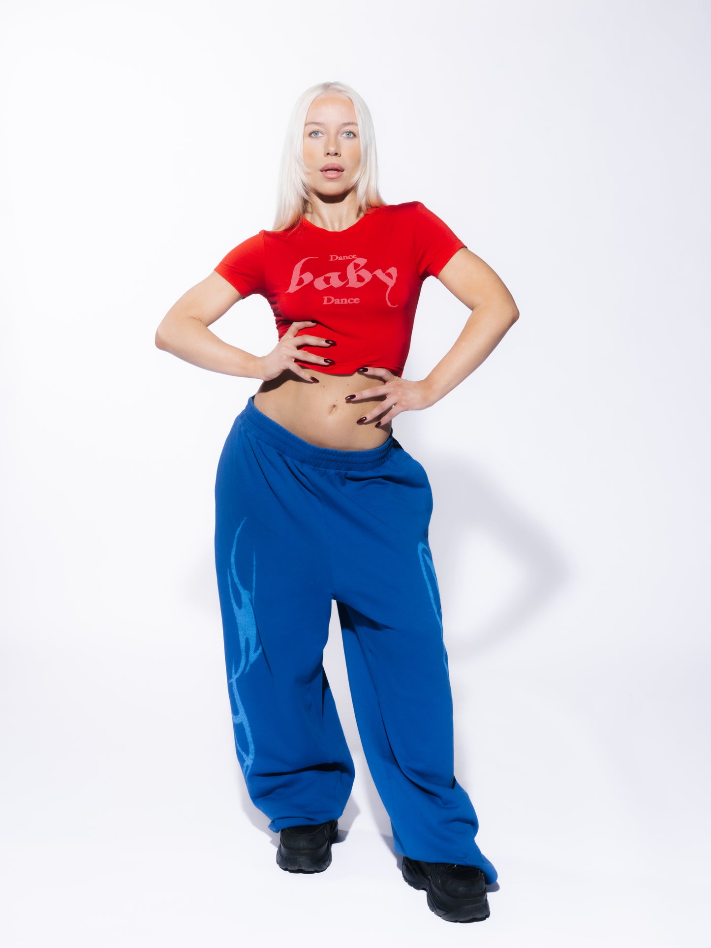 Blue Tribal Joggers