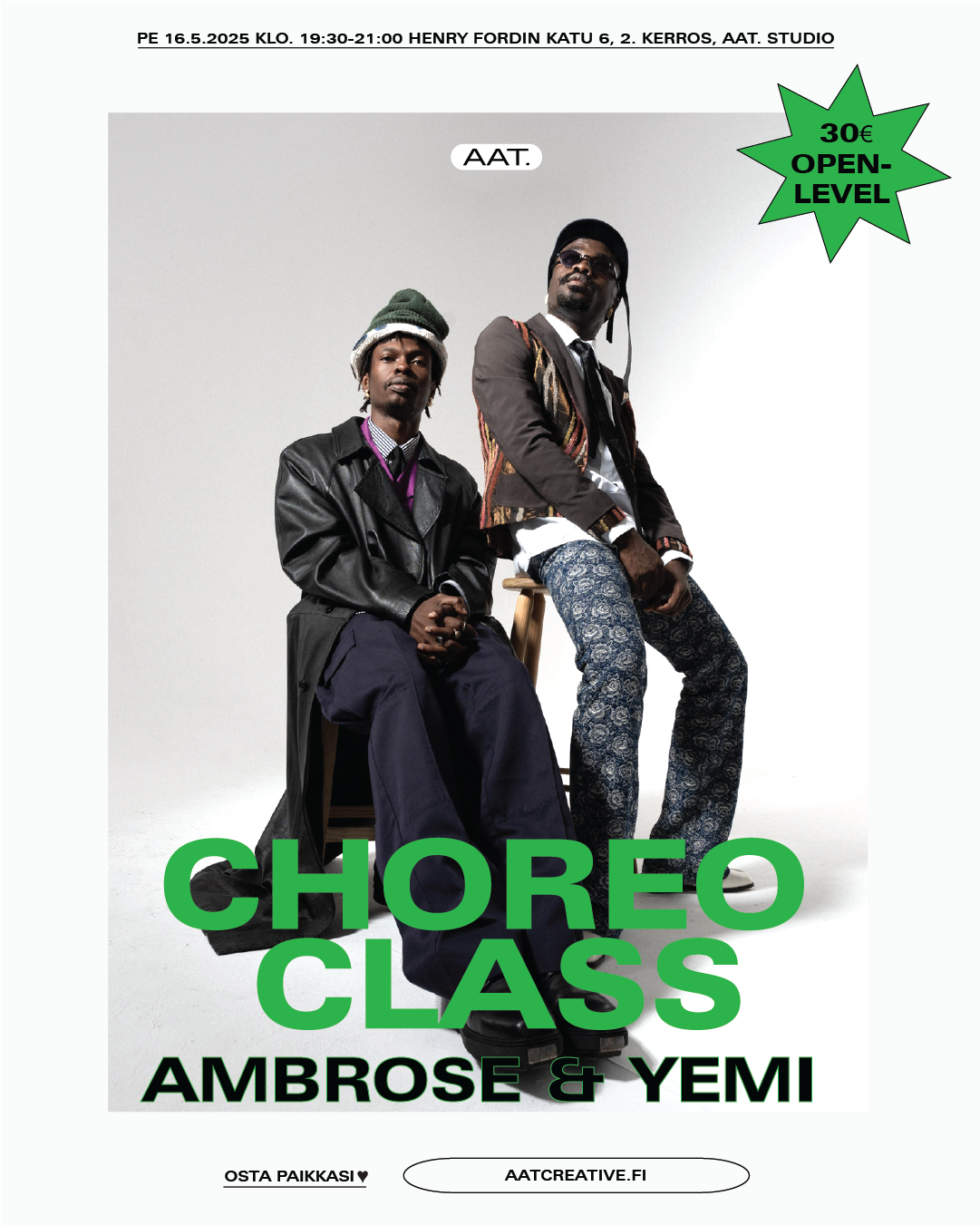 Choreo class Ambrose & Yemi 16.5.2025