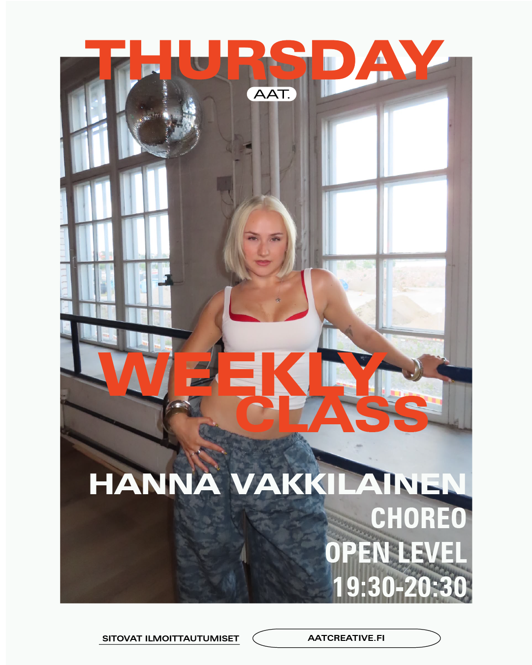 NOVEMBER HKI / 4 classes / Thursday / Choreo Open level / Hanna Vakkilainen / HEAVEN