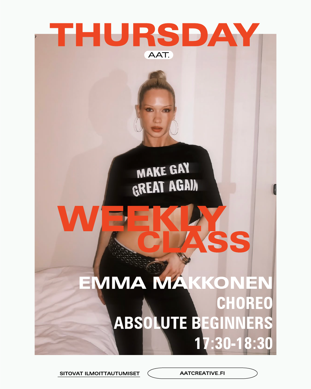 AUGUST HKI / 3 classes / Thursday / Choreo Absolute Beginners / Emma Makkonen / BOX