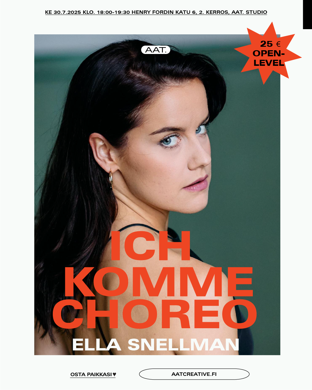 ICH KOMME CHOREO Open level / Ella Snellman