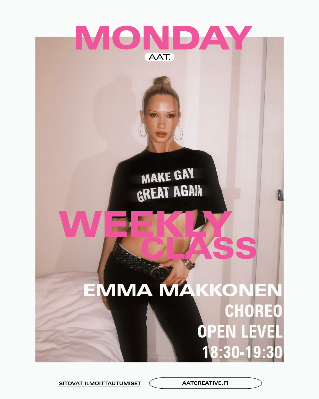 AUGUST HKI / 3 classes / Monday / Choreo Open level / Emma Makkonen / HEAVEN