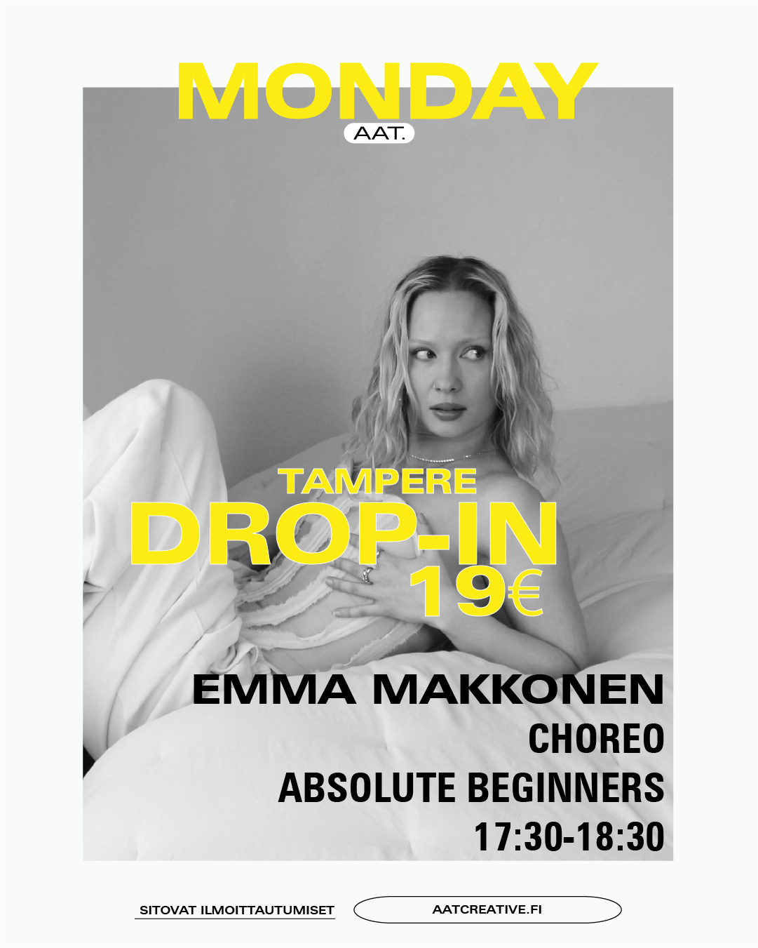 TRE DROP-IN / Monday / Choreo Absolute beginners 17:30-18:30 Emma Makkonen