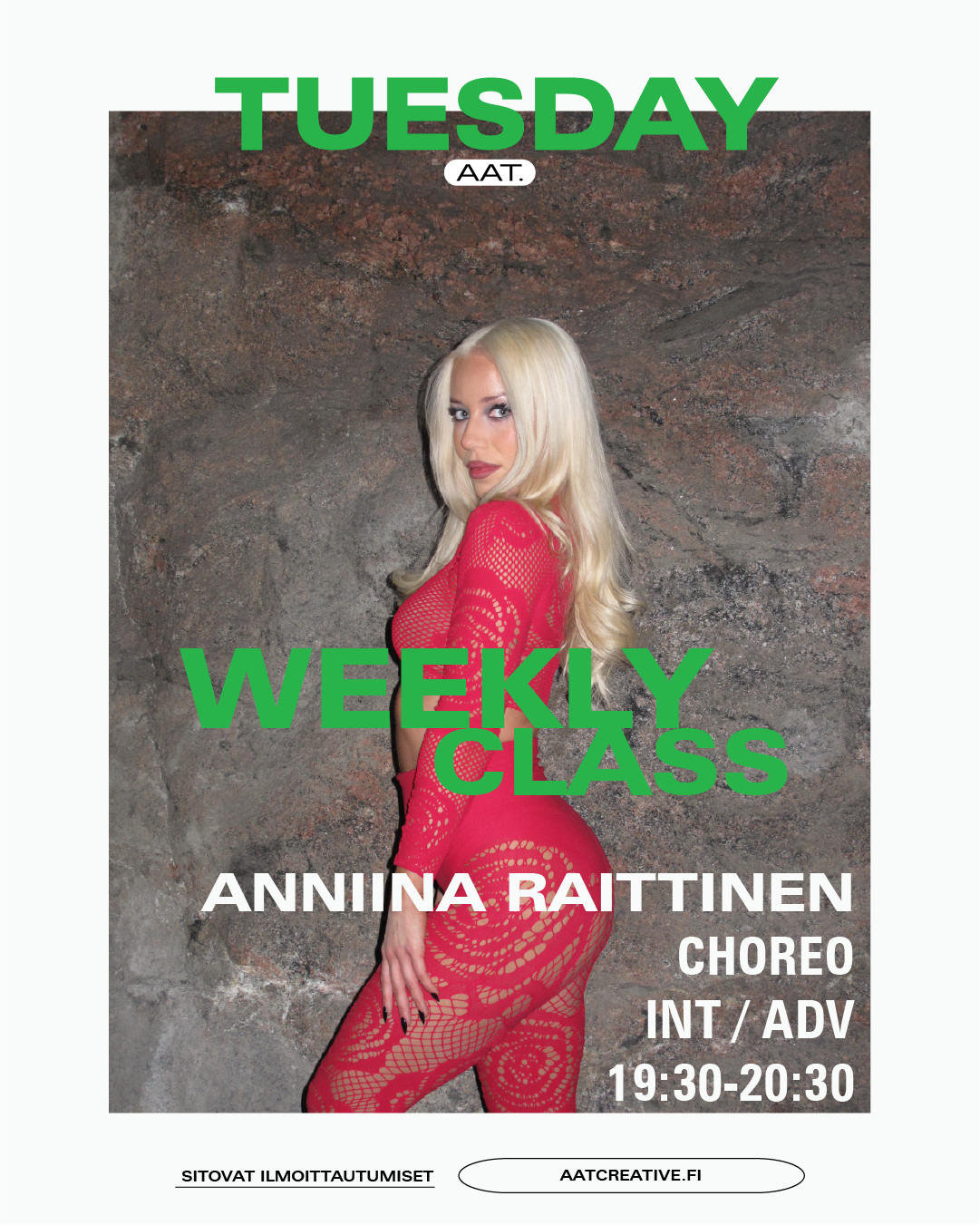 OCTOBER HKI / 4 classes / Tuesday / Choreo Int/adv / Anniina Raittinen / BOX
