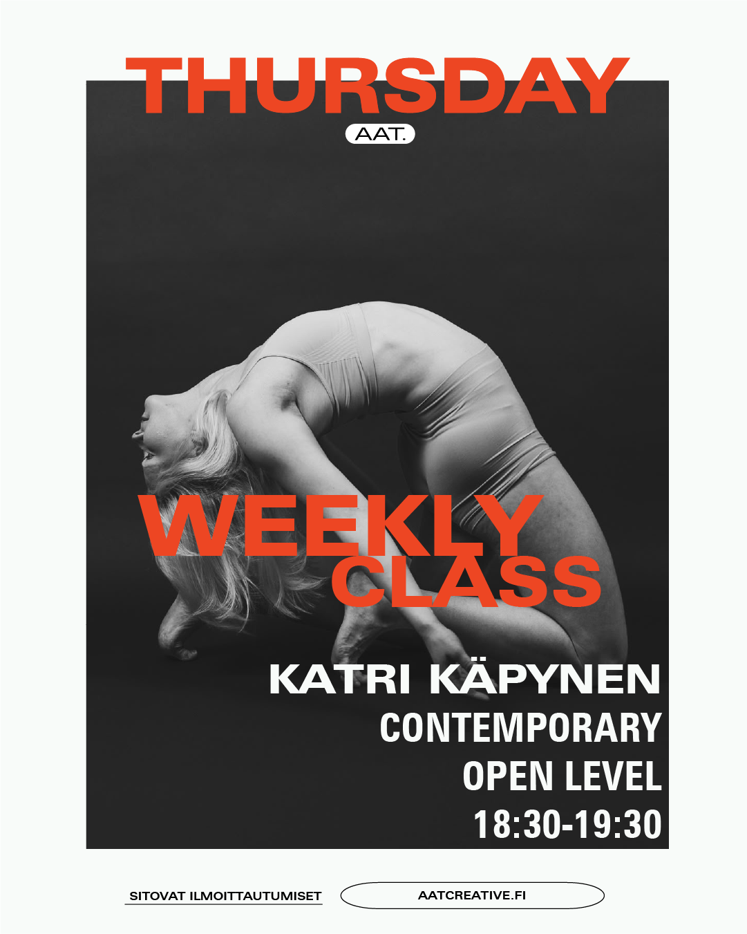AUGUST HKI / 3 classes / Thursday / Contemporary Open level / Katri Käpynen / BOX