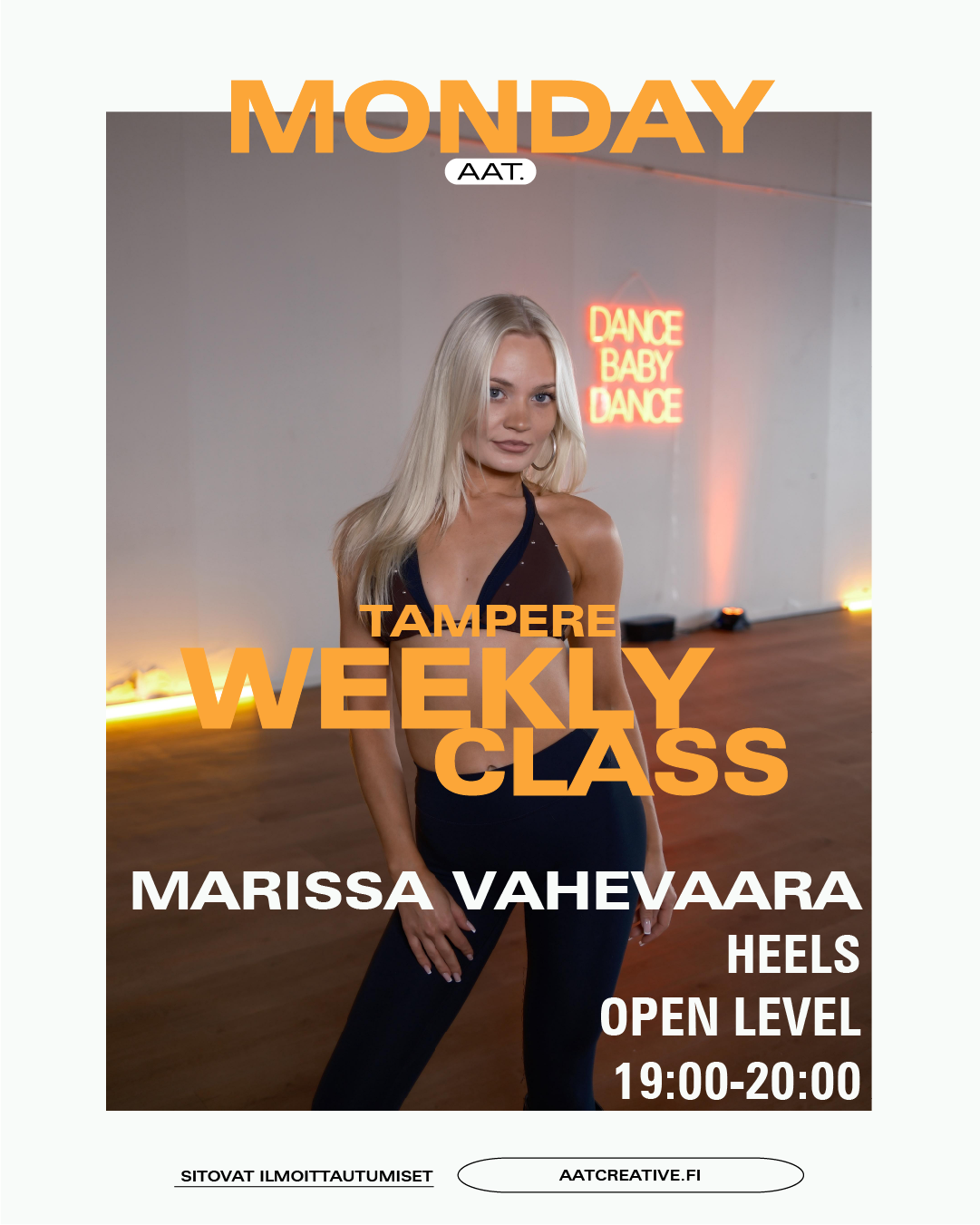 OCTOBER TRE / 4 classes / Monday 19-20 / Heels Open level / Marissa Vahevaara