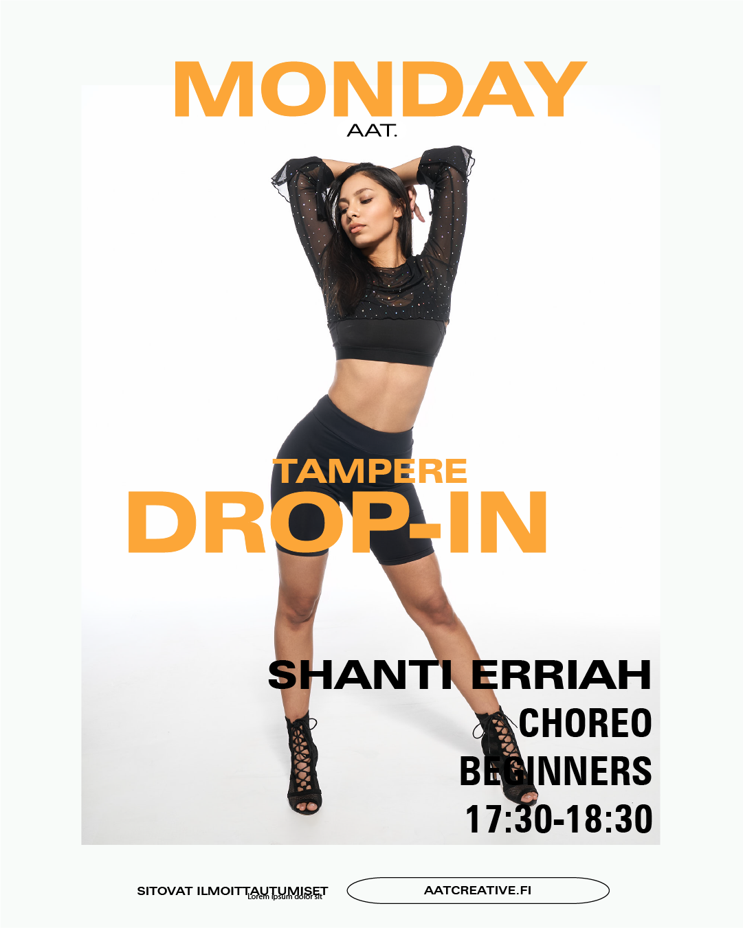 TAMPERE DROP-IN / Beginners / Shanti Erriah / 17:30–18:30