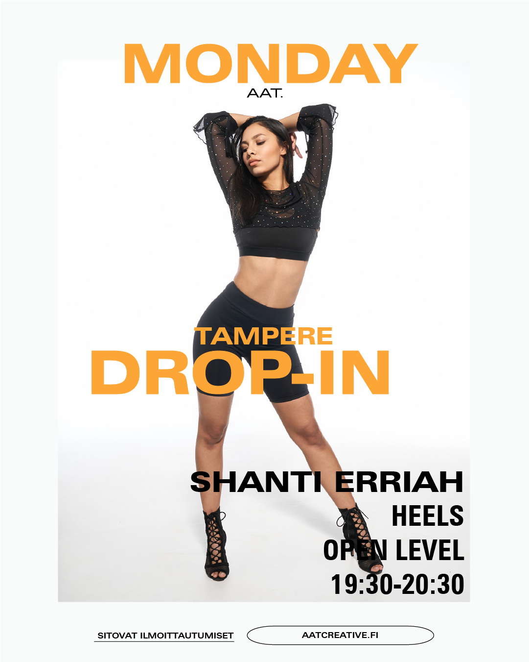 TAMPERE DROP-IN / Heels Open level / Shanti Erriah / 19:30–20:30