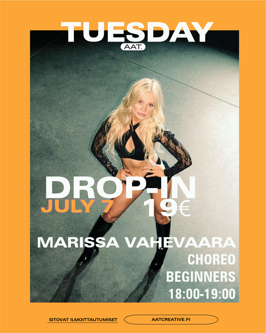 HKI JULY DROP-IN TUESDAY 7.7.2026 / Choreo Beginners 18:00-19:00 Marissa Vahevaara BOX