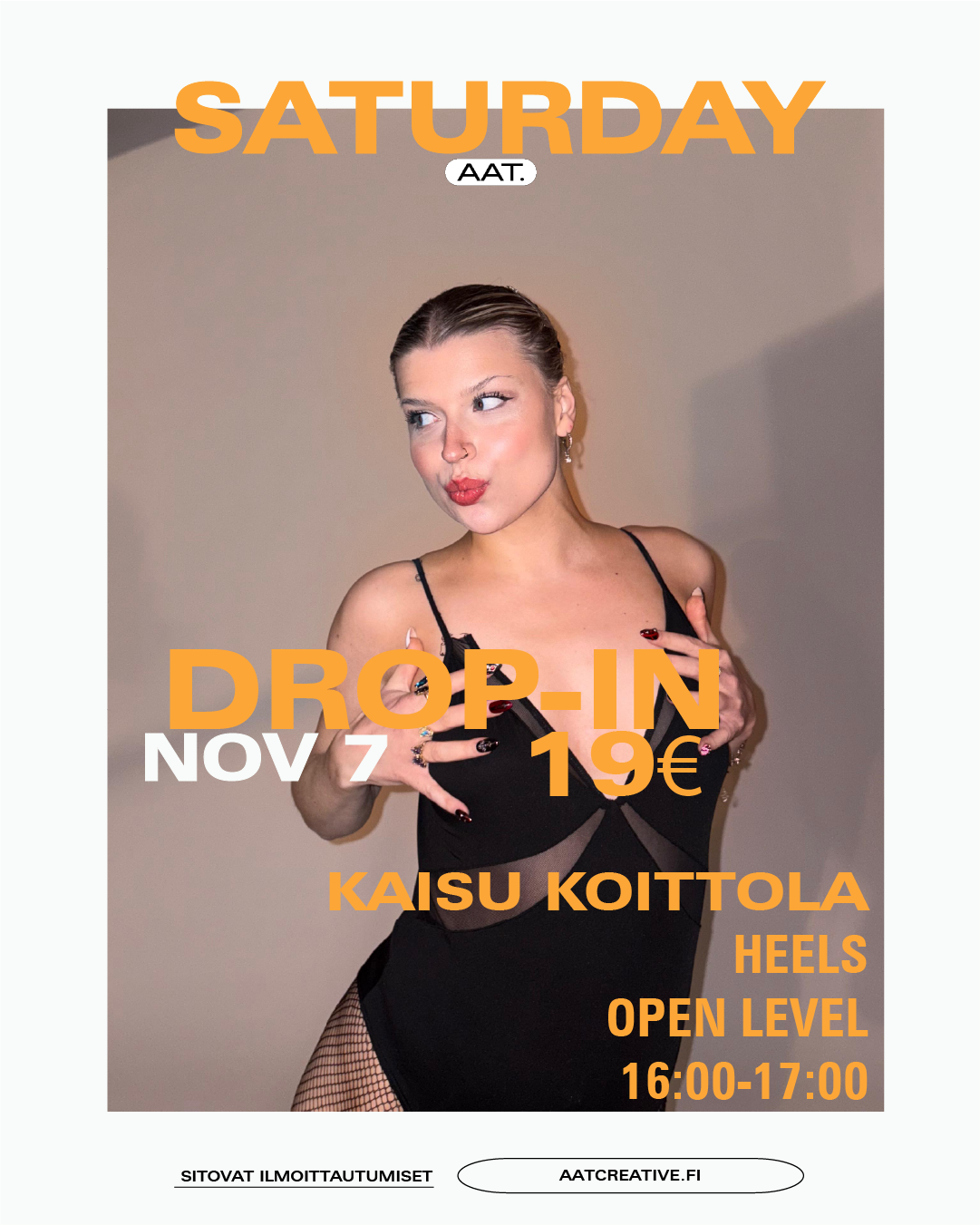 HKI DROP-IN SATURDAY 7.11.2026  / HEELS OPEN LEVEL 16-17 / Kaisu Koittola