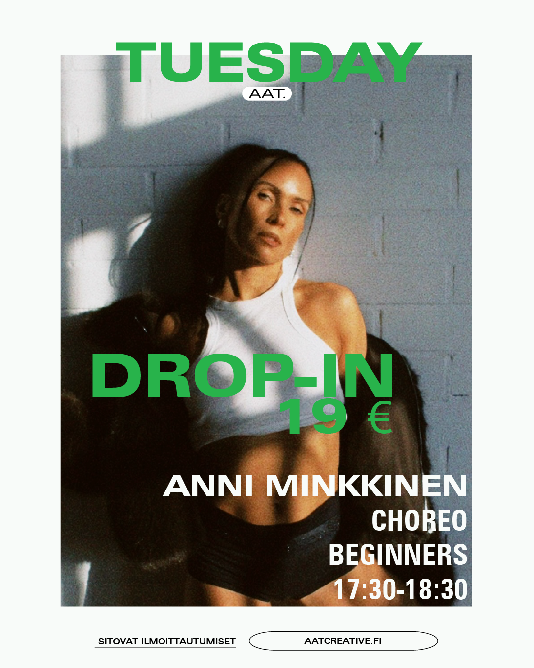 HELSINKI DROP-IN / Choreo Beginners / Anni Minkkinen / 17:30–18:30 BOX