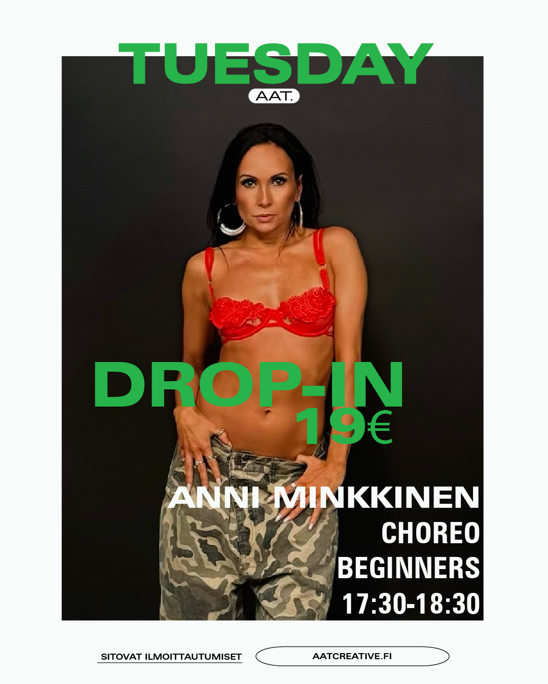 DROP-IN / Tuesday / Choreo Beginners 17:30-18:30 Anni Minkkinen BOX