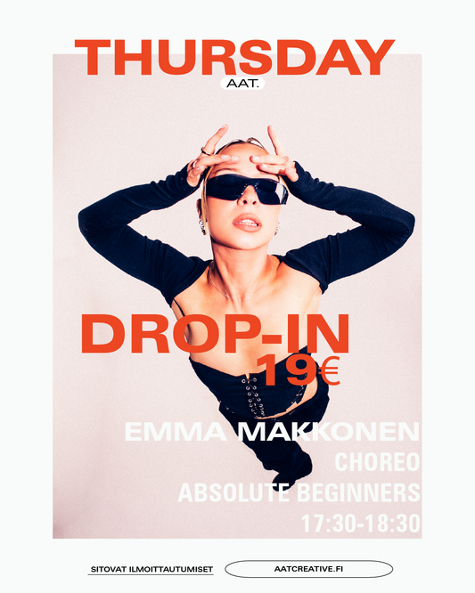 DROP-IN / Thursday / Choreo Absolute beginners 17:30-18:30 Emma Makkonen BOX