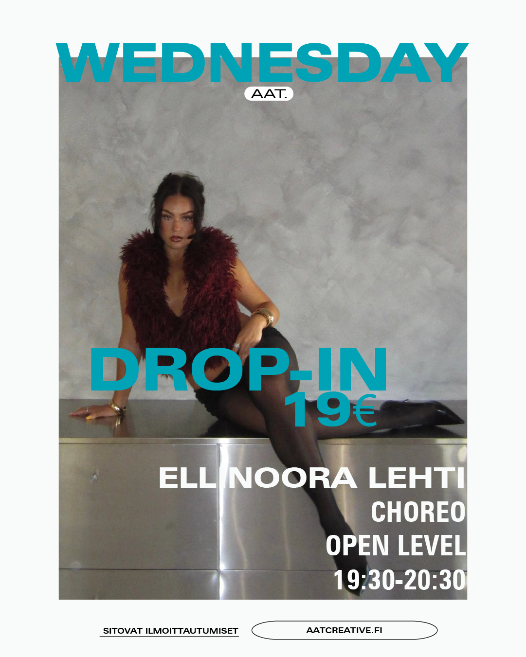 DROP-IN / Wednesday / Choreo Open level 19:30-20:30 Ellinoora Lehti BOX