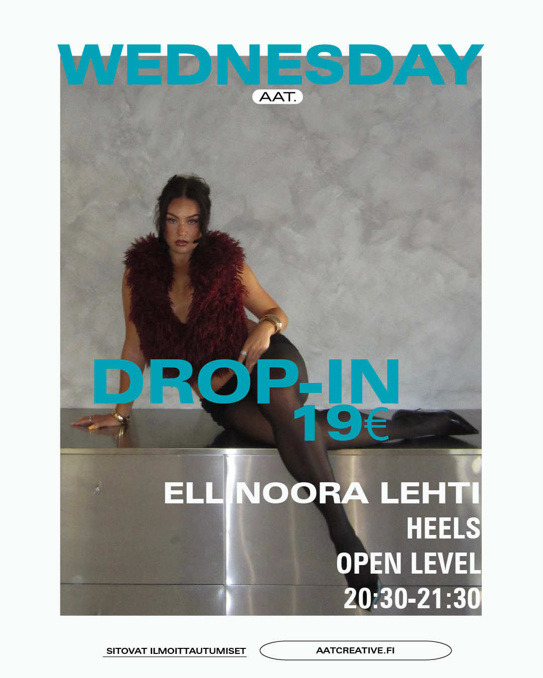 DROP-IN / Wednesday / Heels Open level 20:30-21:30 Ellinoora Lehti BOX