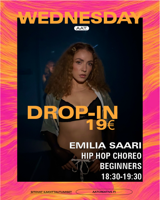 DROP-IN / Wednesday / HIPHOP Choreo Beginners 18:30-19:30 Emilia Saari BOX