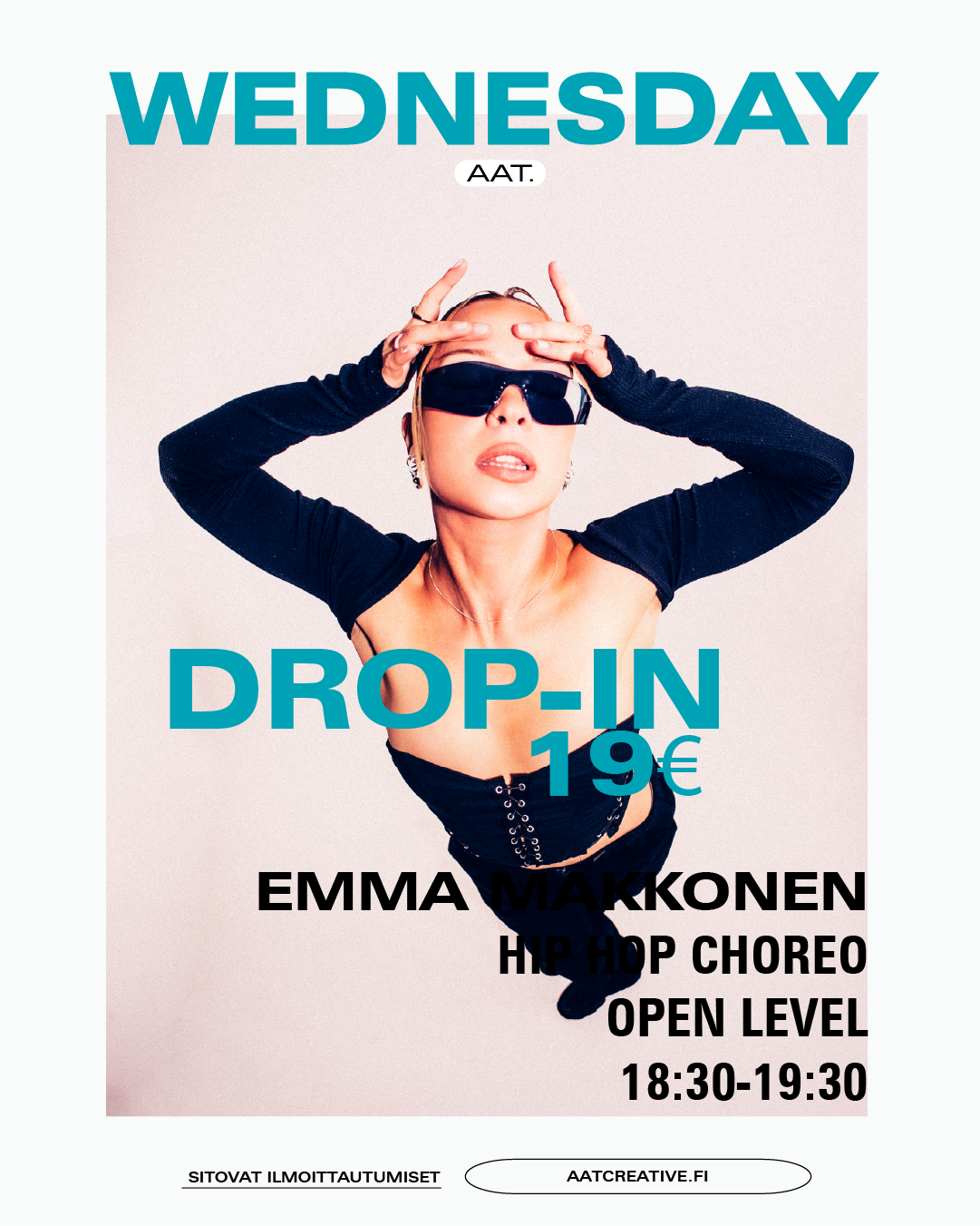 DROP-IN / Wednesday / Hiphop Choreo Open level 18:30-19:30 Emma Makkonen BOX