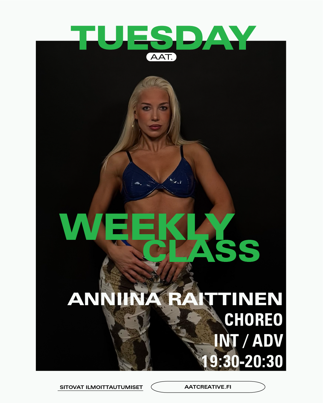 MAY HKI / Tuesday / Choreo Int/Adv Anniina Raittinen BOX