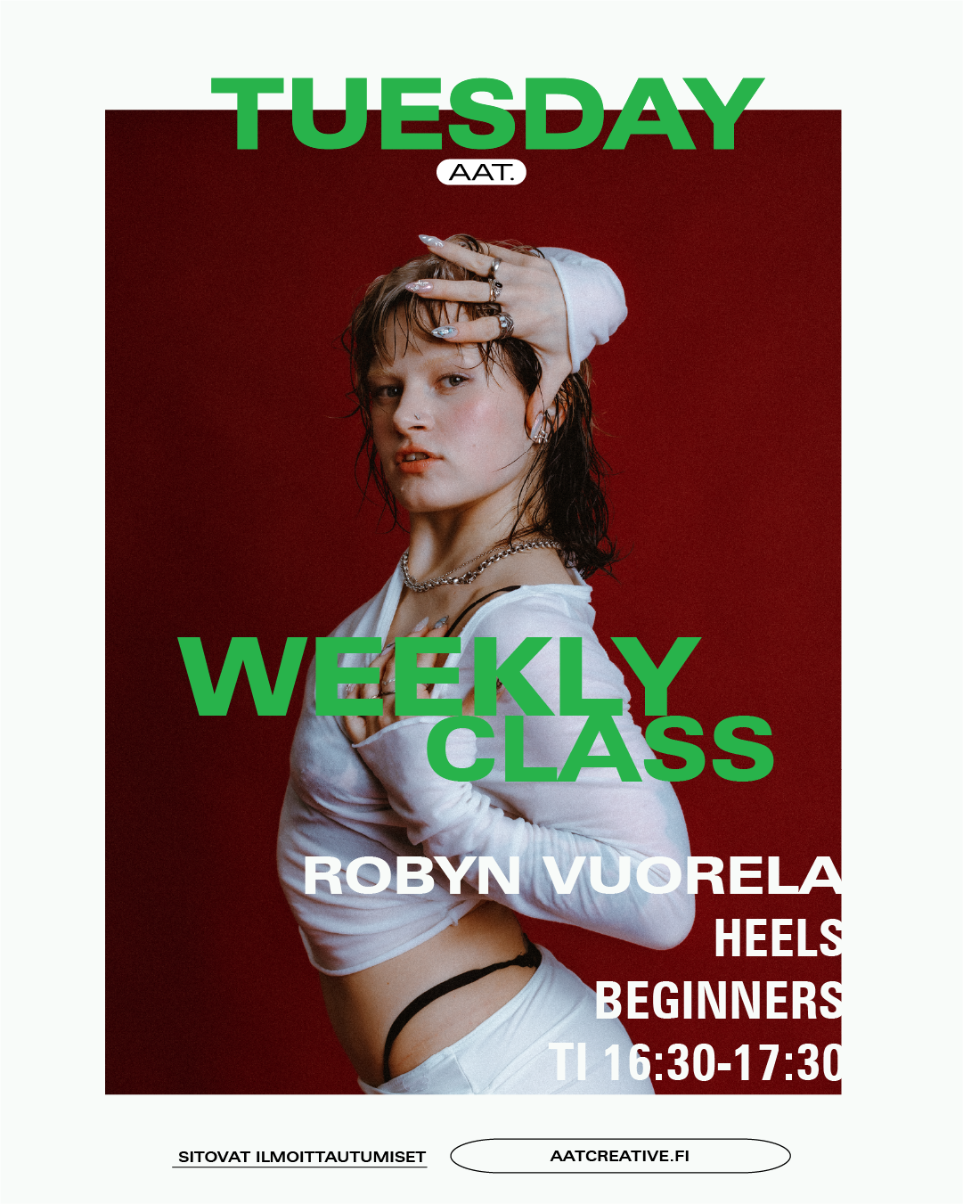 JANUARY HKI / Tuesday / Heels Beginners Robyn Vuorela HEAVEN