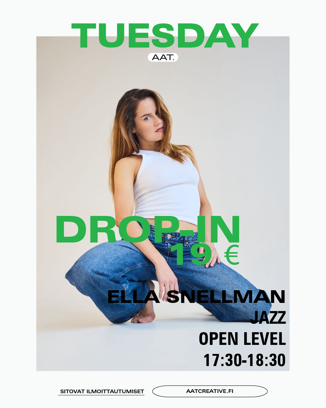 HELSINKI DROP-IN / Jazz Open level / Ella Snellman / 17:30–18:30 HEAVEN