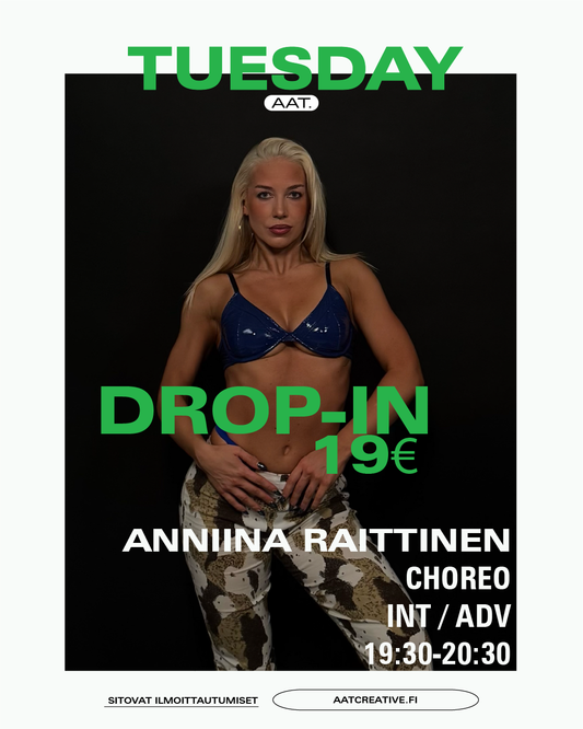 DROP-IN / Tuesday / Choreo Int /adv 19:30-20:30 Anniina Raittinen BOX