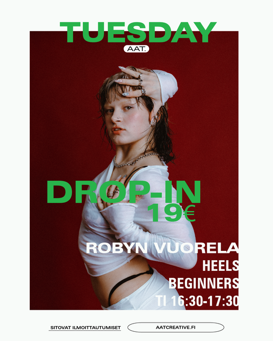 DROP-IN / Tuesday / Heels Beginners 16:30-17:30 Robyn Vuorela HEAVEN