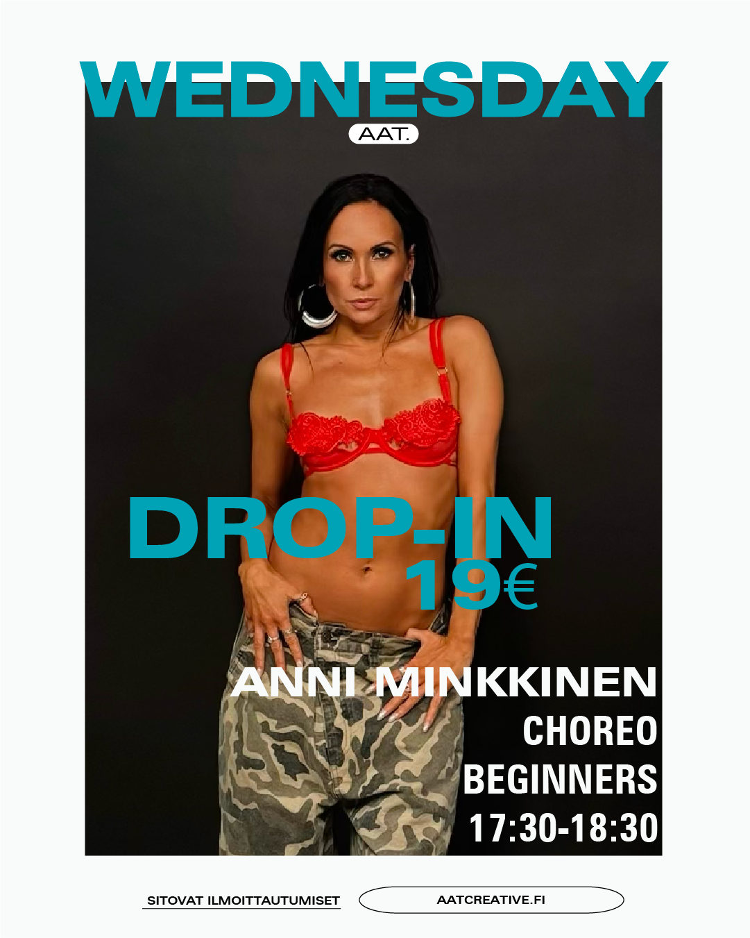 DROP-IN / Wednesday / Choreo Beginners 17:30-18:30 Anni Minkkinen