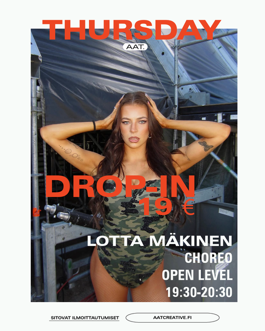 HELSINKI THURSDAY DROP-IN / Choreo Open level / Lotta Mäkinen / 19:30–20:30 HEAVEN