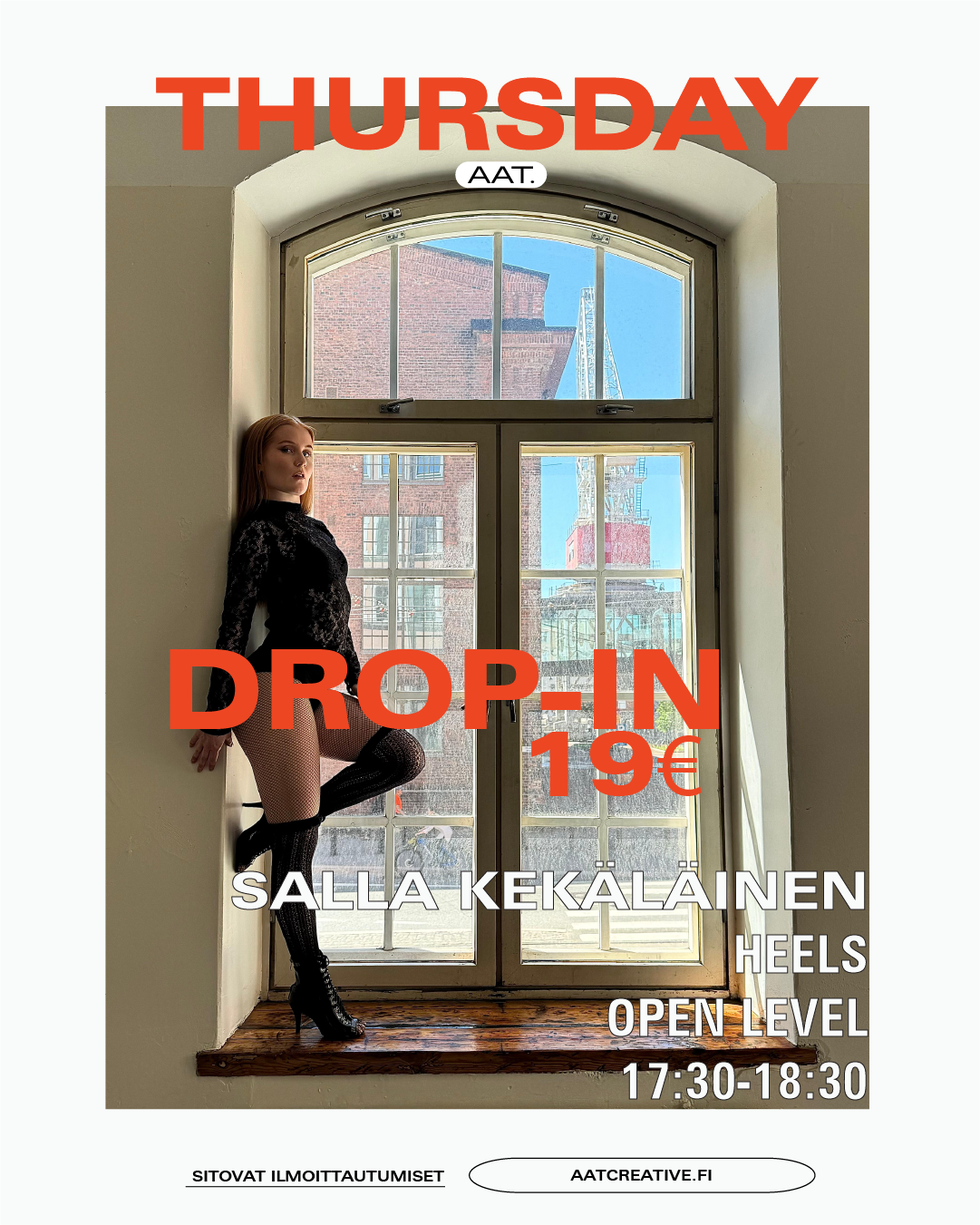 DROP-IN / Thursday / Heels Open level 17:30-18:30 Salla Kekäläinen HEAVEN