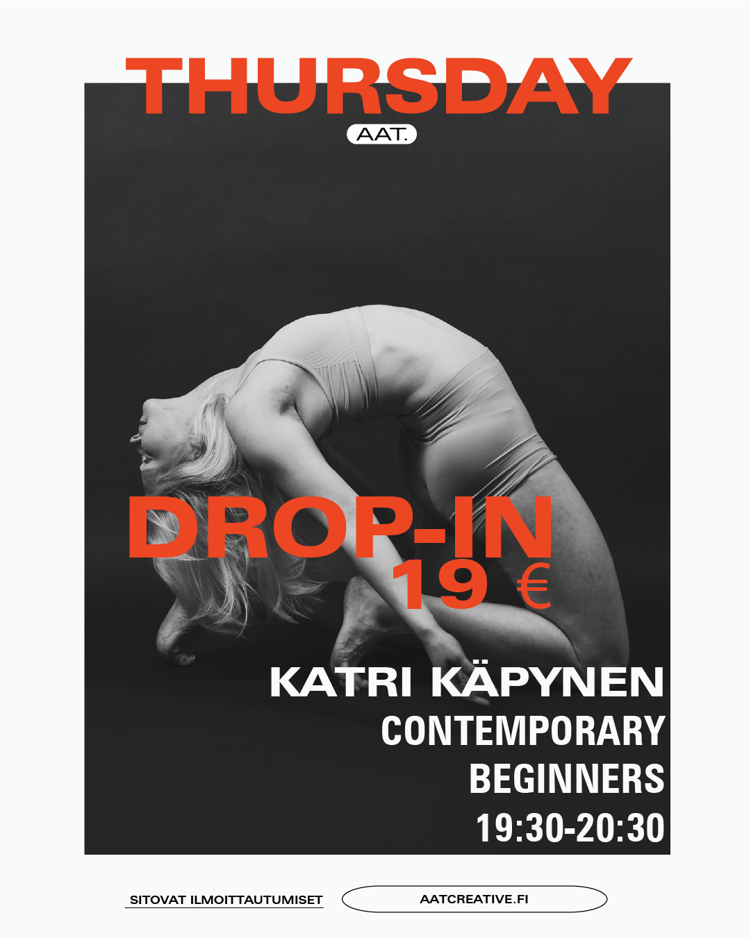 HELSINKI DROP-IN / Contemporary Beginners / Katri Käpynen / 19:30–20:30 BOX
