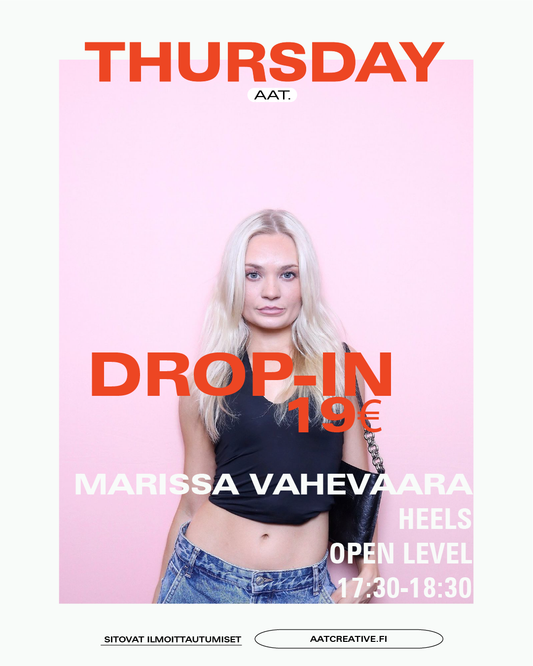 DROP-IN / Thursday / Heels Open level 17:30-18:30 Marissa Vahevaara HEAVEN