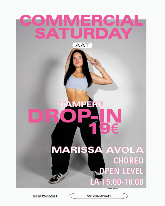 TAMPERE COMMERCIAL SATURDAY 19.9.2026 / Open level / klo. 15-16 Marissa Avola