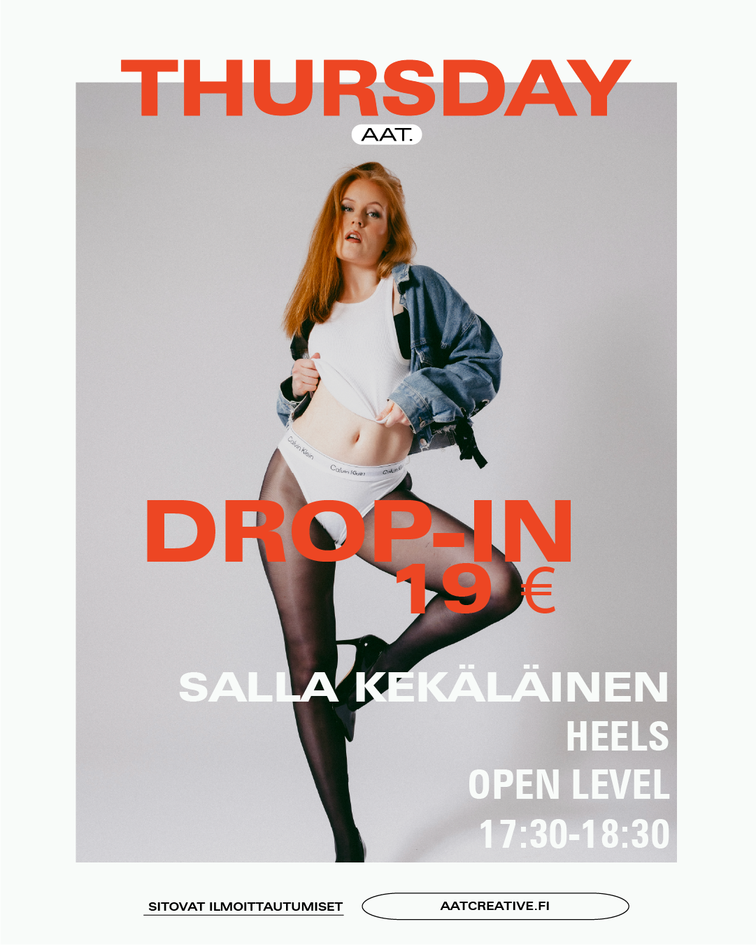 HELSINKI DROP-IN / Heels Open level / Salla Kekäläinen / 17:30–18:30 HEAVEN