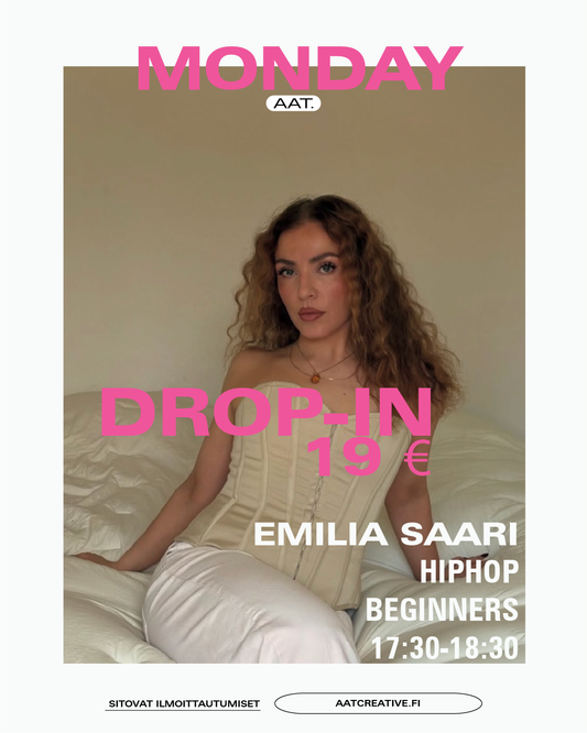 HELSINKI MONDAY DROP-IN / Hiphop Beginners / Emilia Saari / 17:30–18:30 HEAVEN