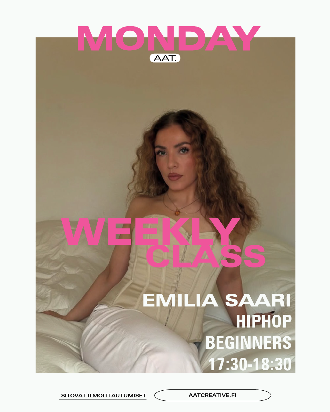 NOVEMBER HKI / 4 classes / Monday / HIPHOP Beginners / Emilia Saari / HEAVEN