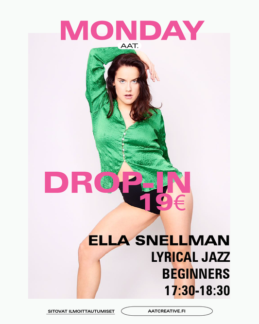 DROP-IN / Monday / Lyrical jazz beginners 17:30-18:30 Ella Snellman HEAVEN