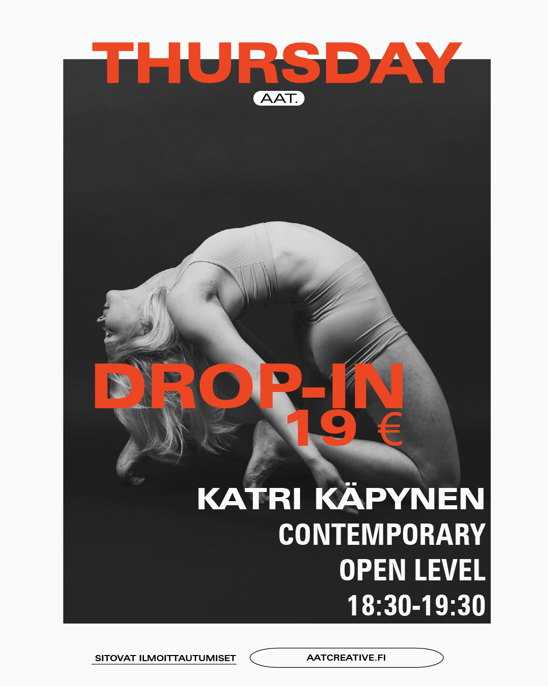 HELSINKI DROP-IN / Contemporary Open level / Katri Käpynen / 18:30–19:30 BOX