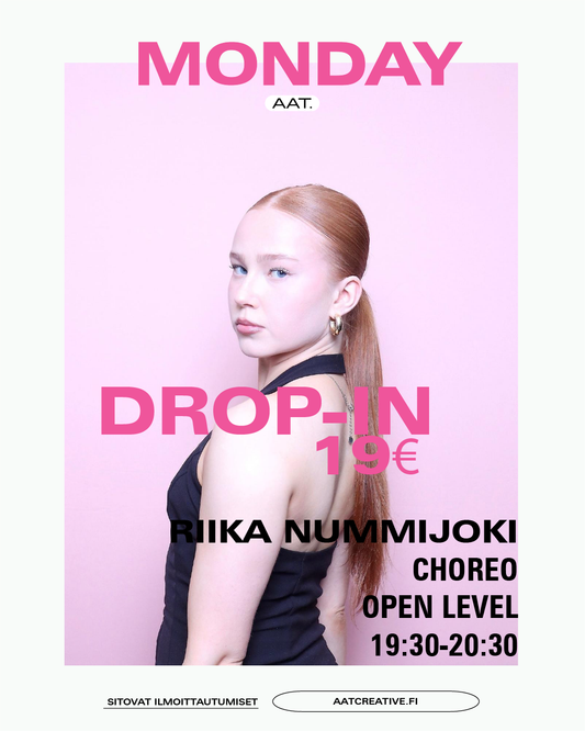 DROP-IN / Monday / Choreo Open level 19:30-20:30 Riika Nummijoki HEAVEN