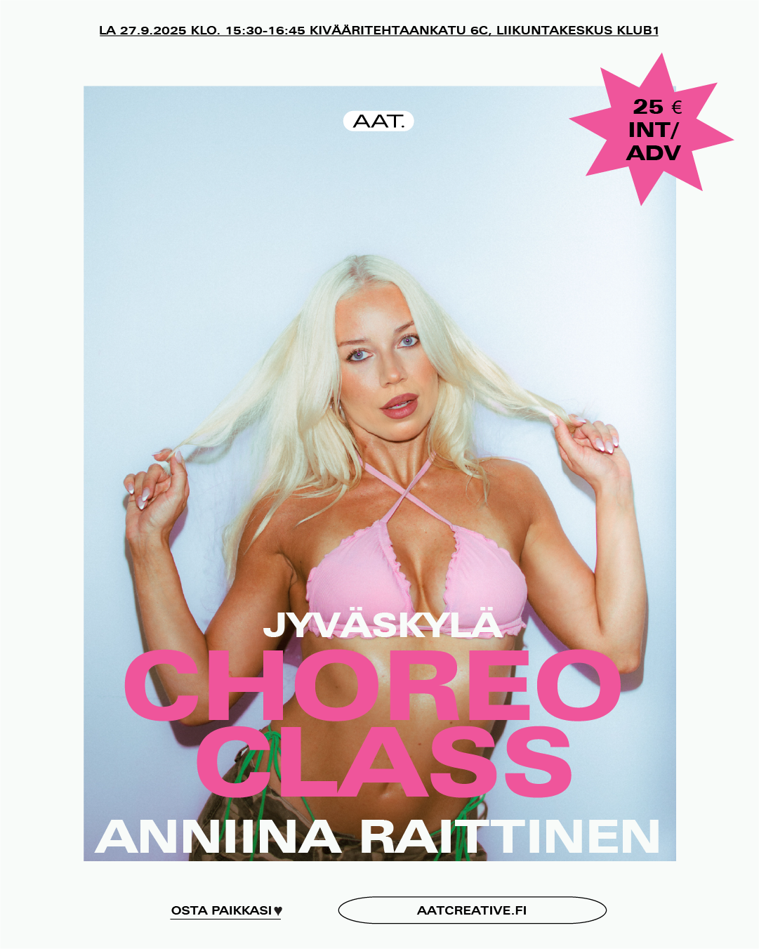 JYVÄSKYLÄ Choreo Class / Int/Adv / Anniina Raittinen 27.9.2025