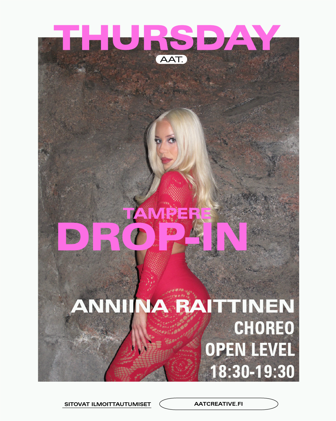 TAMPERE DROP-IN Thursday / Open level / Anniina Raittinen / 18:30–19:30