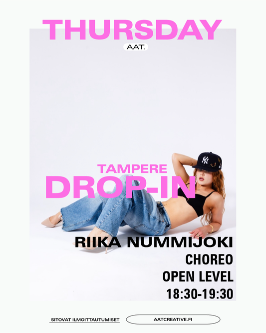 TAMPERE DROP-IN / Thursday / Open level / Riika Nummijoki / 18:30–19:30