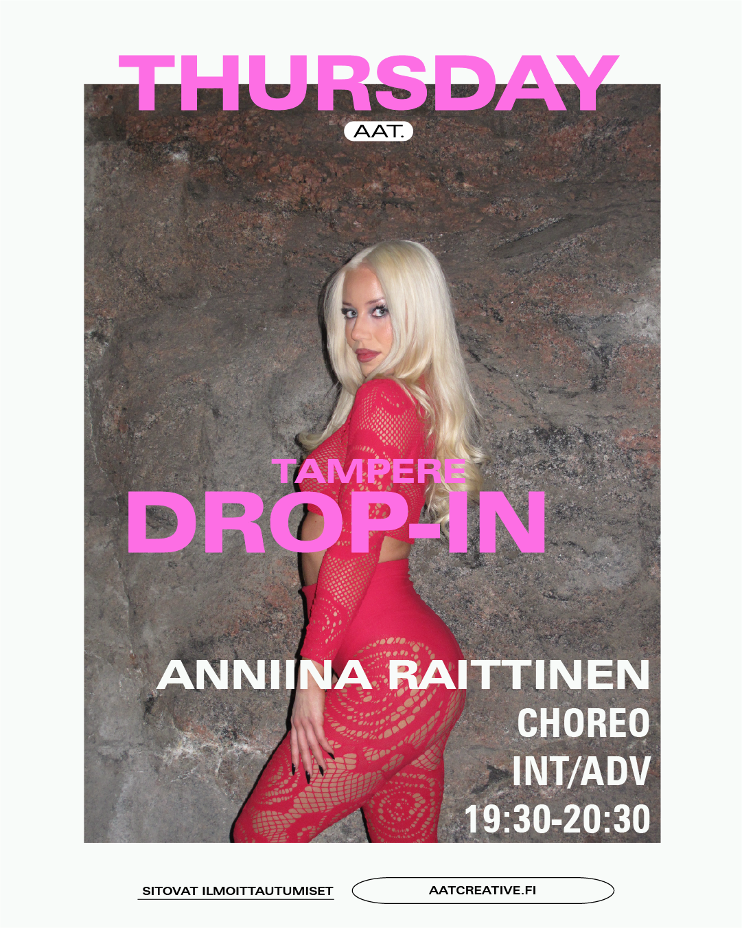 TAMPERE DROP-IN Thursday / Int/adv / Anniina Raittinen / 19:30–20:30