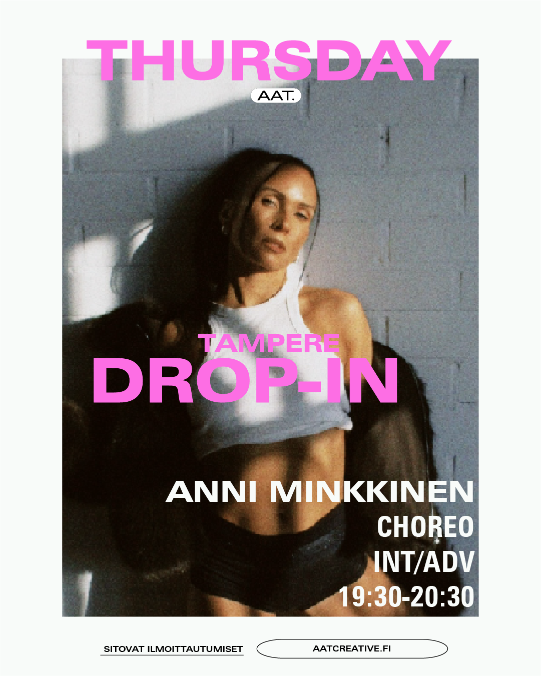 TAMPERE DROP-IN / Thursday / Int/adv / Anni Minkkinen / 19:30–20:30