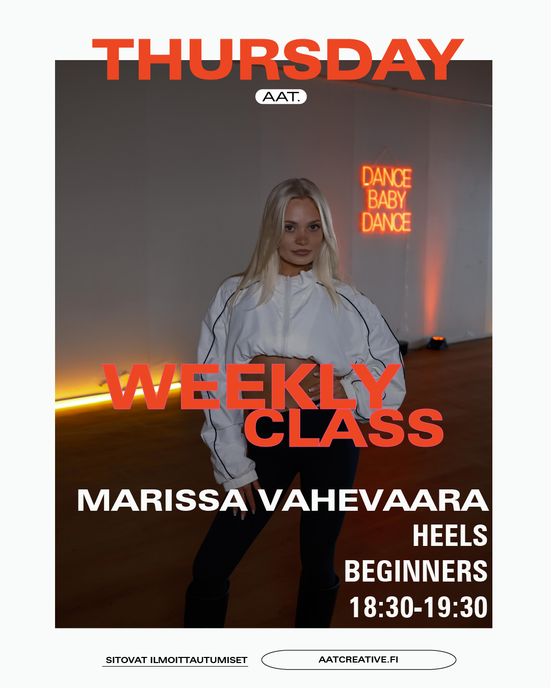 SEPTEMBER HKI / 4 classes / Thursday / Heels Beginners / Marissa Vahevaara / HEAVEN