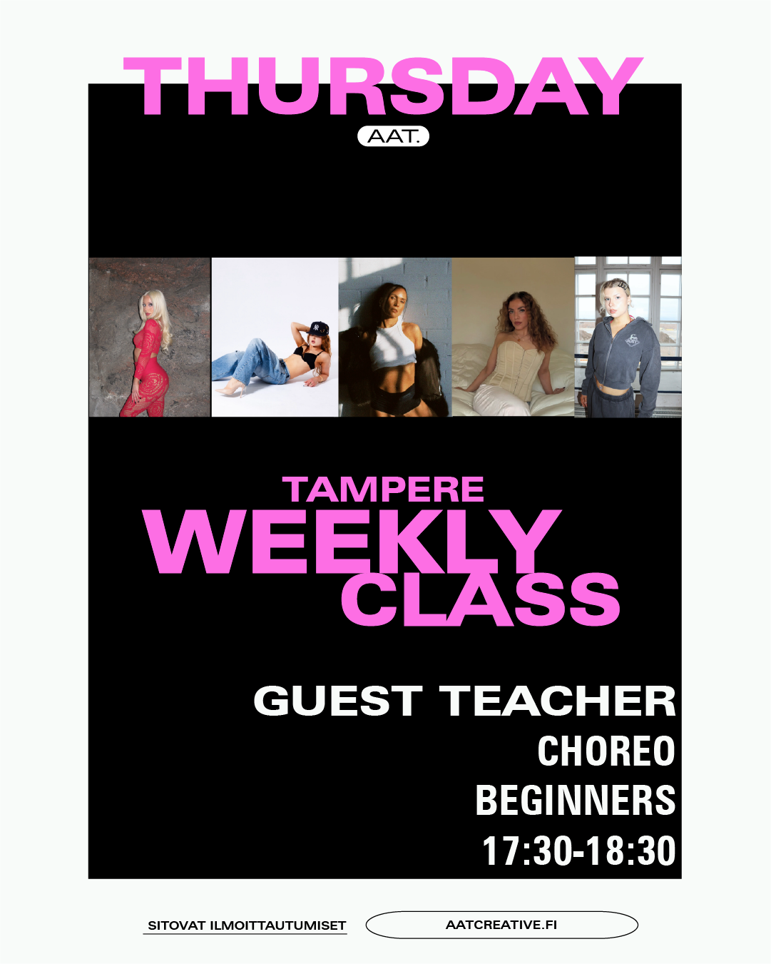AUGUST TRE / 3 classes / Thursday / Choreo Beginners / Anniina Raittinen