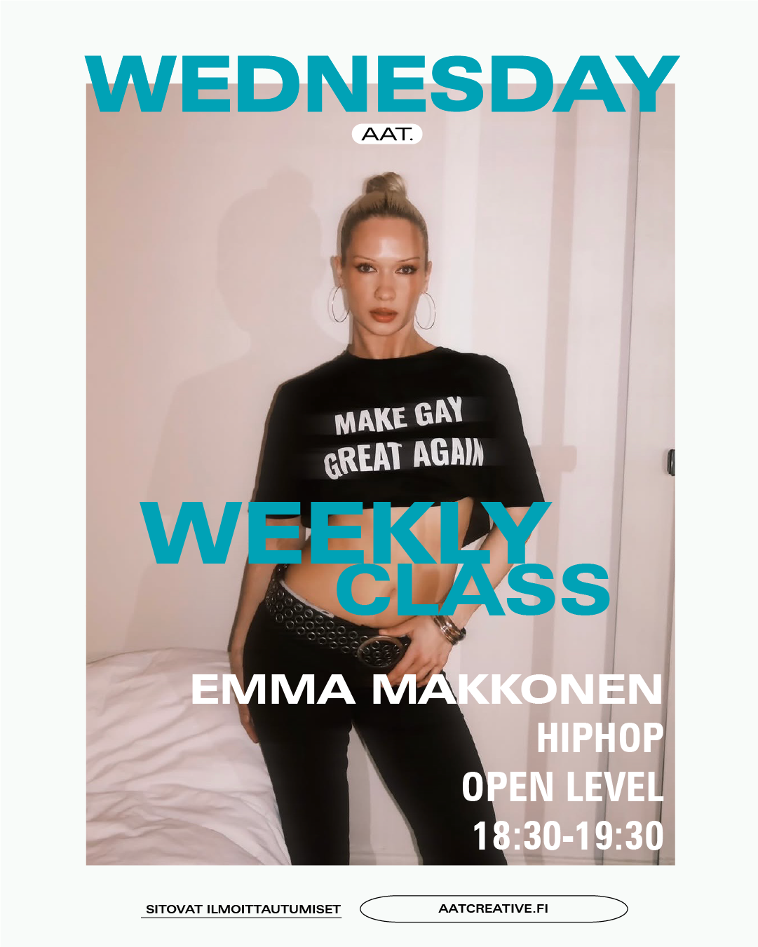 OCTOBER HKI / 4 classes / Wednesday / Hiphop Open level / Emma Makkonen / BOX