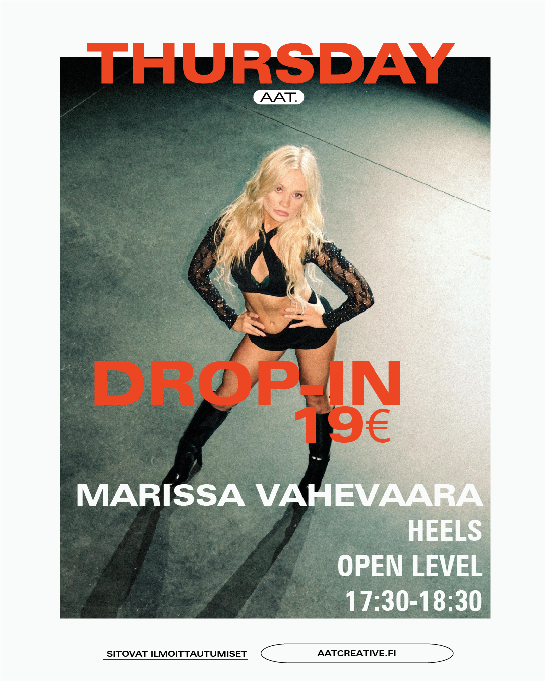 DROP-IN / Thursday / Heels Open level 17:30-18:30 Marissa Vahevaara HEAVEN