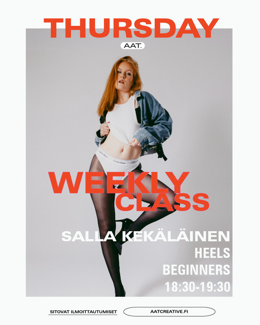 AUGUST HKI / 3 classes / Thursday / Heels Beginners / Salla Kekäläinen / HEAVEN