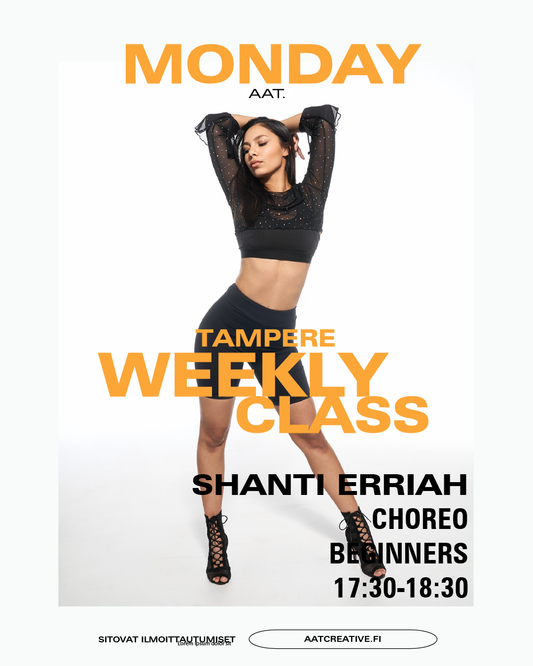 DECEMBER TRE / 3 classes / Monday / Choreo Beginners / Shanti Erriah