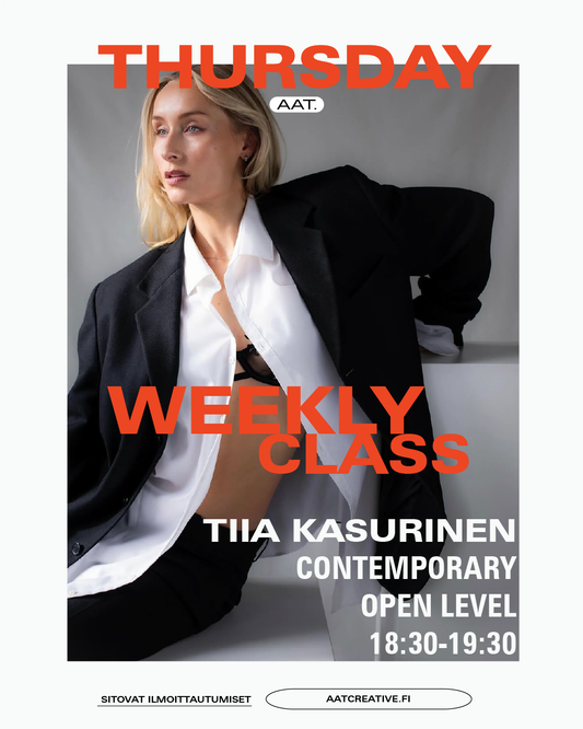 NOVEMBER HKI / 4 classes / Thursday / Contemporary Open level / Tiia Kasurinen / BOX